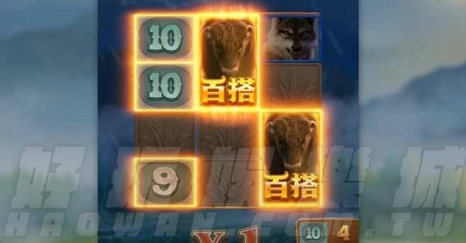 金浪老虎機x美洲野牛,Bonus擴展堆疊六倍獎金30600元 4 美洲野牛百搭符號七成中獎率