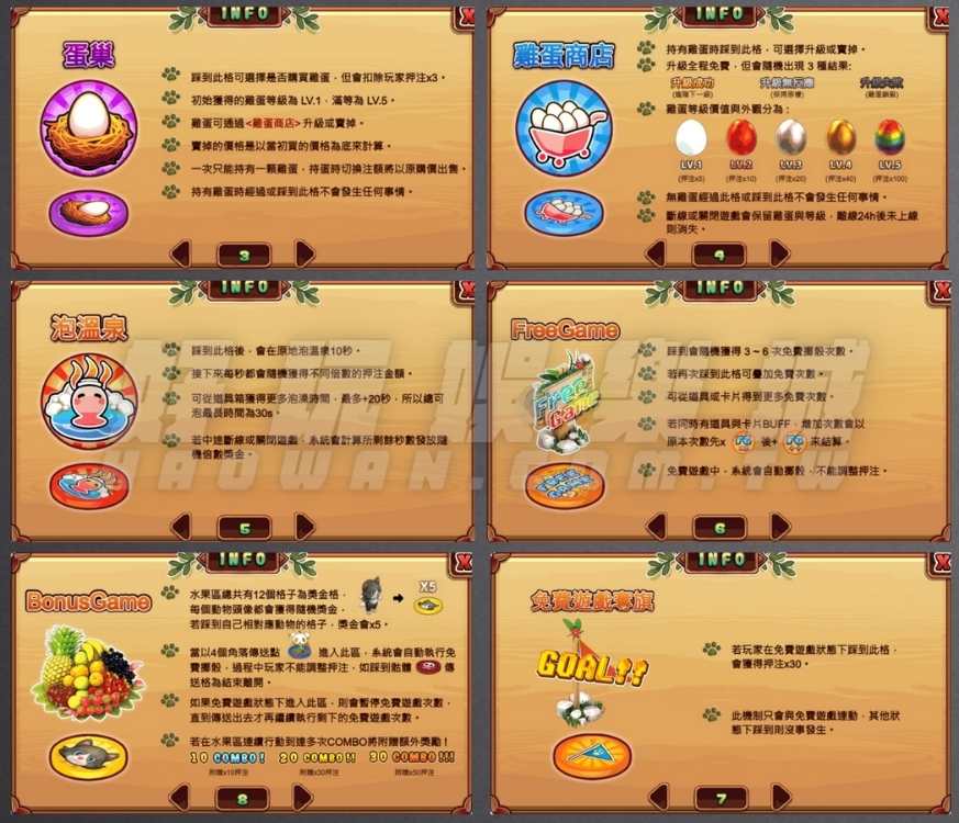 金浪棋盤x森林大富翁,BonusGame保證中獎 4 金浪棋盤森林大富翁,格子的獎勵介紹