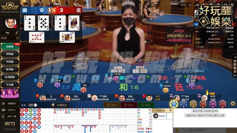 DG百家樂試玩網路百家樂免費玩