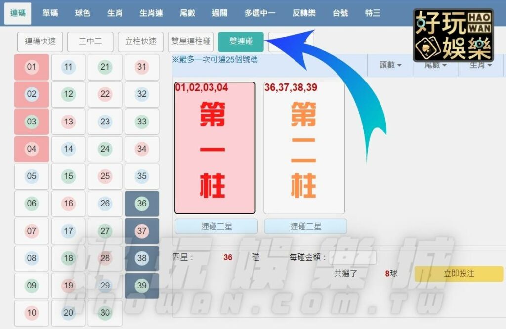 地下539雙連碰玩法,阿公阿嬤聯手指示贏得四星獎金 3 539雙連碰玩法教學