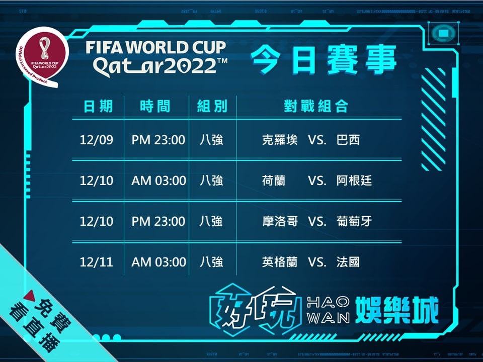 2026世界盃足球賽,完整小組賽賽程表,2022世足賽線上投注 3 世足賽線上投注: 1212